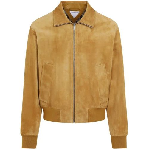 Suede Bomber Jacket - Größe 52 - braun - Bottega Veneta - Modalova