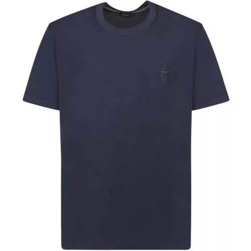 Blue Cotton T-Shirt - Größe L - blue - Brioni - Modalova