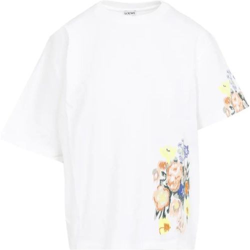 Embroidered Draped T-Shirt - Größe M - weiß - Loewe - Modalova