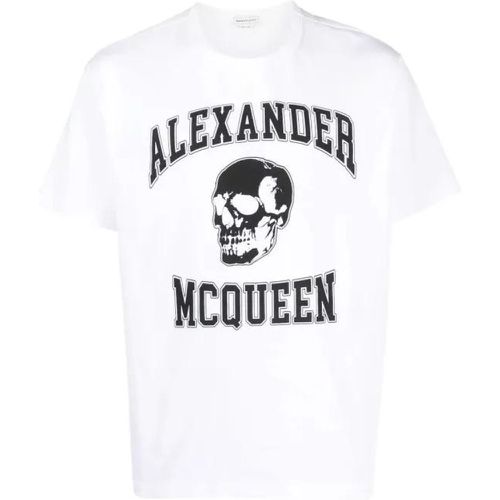 Black/White Varsity T-Shirt - Größe L - white - alexander mcqueen - Modalova