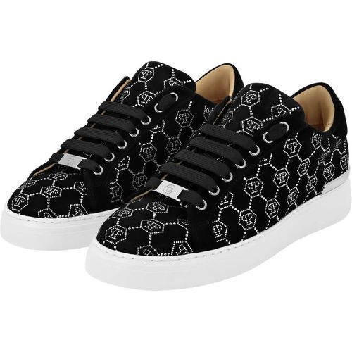 Low-Top Sneaker - Sneaker Monogram Mit Schmucksteinen - Gr. 39 (EU) - in - für Damen - Philipp Plein - Modalova