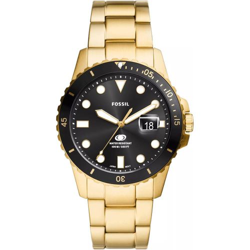 Uhren - Dive Three-Hand Date Stainless Steel Watch - Gr. unisize - in Blau - für Damen - Fossil - Modalova