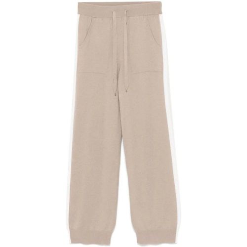 Straight-Leg Drawstring Sweatpants - Größe 48 - beige - Lorena Antoniazzi - Modalova