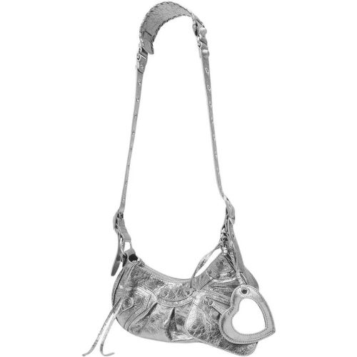 Shopper - Cagole Shoulder Xs Bag - Silver - Leather - für Damen - Balenciaga - Modalova