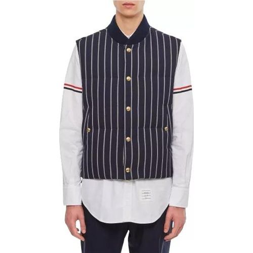 Wool Stripe Vest - Größe 2 - blue - Thom Browne - Modalova