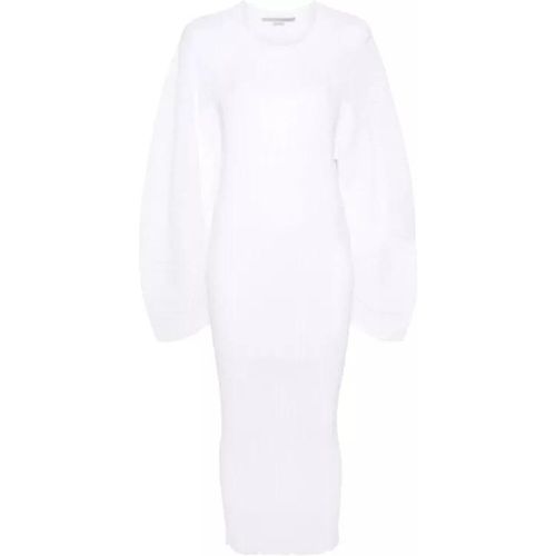 White Plissé Midi Dress - Größe M - white - Stella Mccartney - Modalova