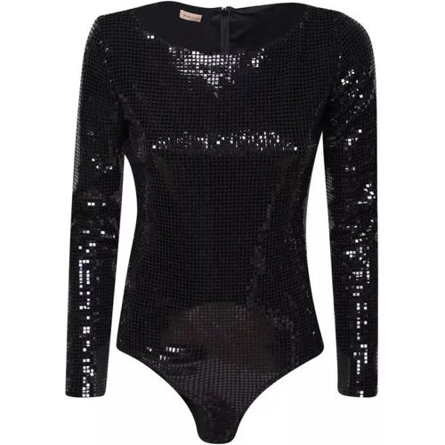 Sequins Covered Bodysuit - Größe 38 - black - Blanca Vita - Modalova