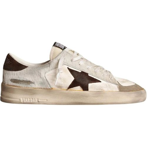 Low-Top Sneaker - Stardans In Nappa & Pony Skin With Brown Suede Sta - Gr. 40 (EU) - in - für Damen - Golden Goose - Modalova