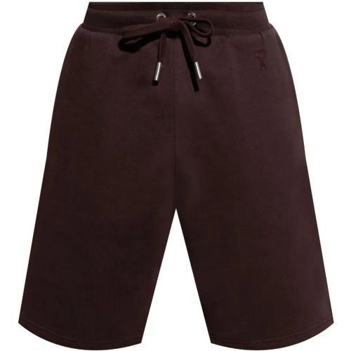 Burgundy Cotton Shorts - Größe L - AMI Paris - Modalova