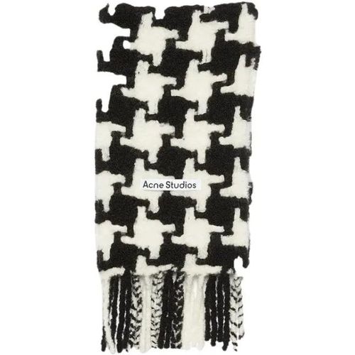 Tücher & Schals - Houndstooth Scarf In Black & White - Gr. unisize - in - für Damen - Acne Studios - Modalova