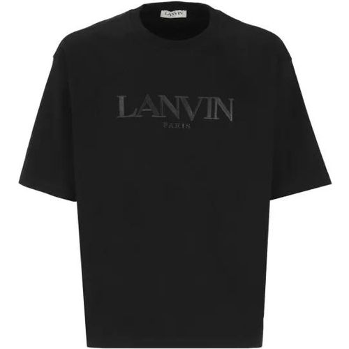 Black Cotton Tshirt - Größe M - black - Lanvin - Modalova