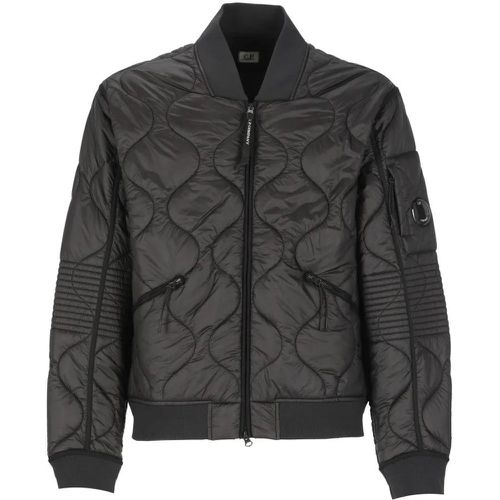 Black Padded And Quilted Jacket - Größe M - schwarz - CP Company - Modalova