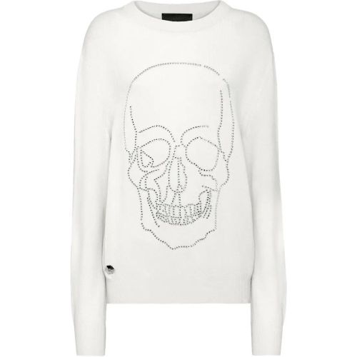 Rundhalspullover Mit Schmucksteinen - Größe S - Philipp Plein - Modalova