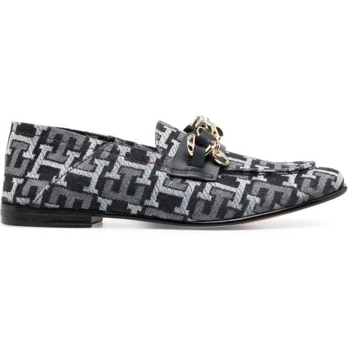 Low-Top Sneaker - Chain Detail Monogram Denim Loafers - Gr. 38 (EU) - in - für Damen - Tommy Hilfiger - Modalova