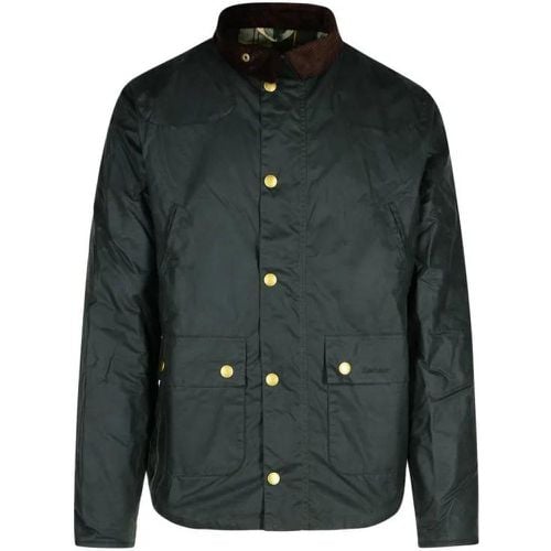 Reelin Green Cotton Jacket - Größe L - Barbour - Modalova