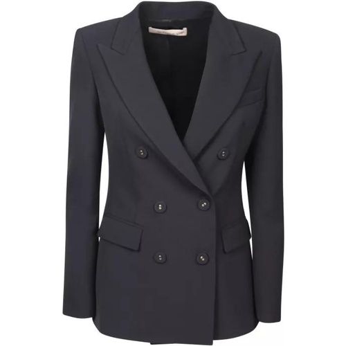Stretch Fabric Jacket - Größe 44 - black - Blanca Vita - Modalova