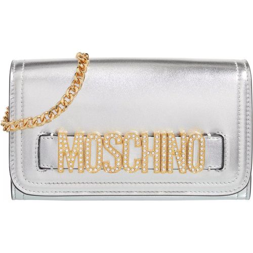 Portemonnaie - Lettering Strass Wallet - für Damen - Moschino - Modalova