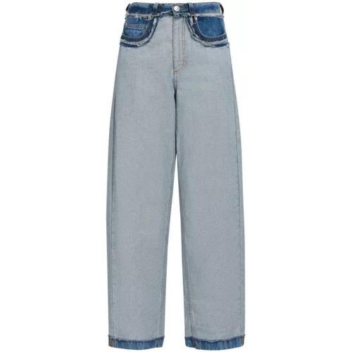 Panelled Mid-Rise Wide-Leg Denim Jeans - Größe 36 - blue - Marni - Modalova