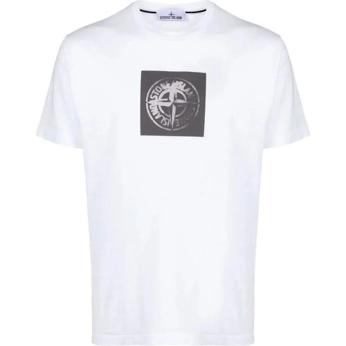 Witte t-shirt - Größe L - Stone Island - Modalova