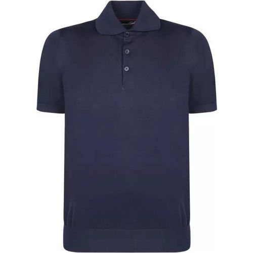 Cotton Polo Shirt - Größe 50 - blue - BRUNELLO CUCINELLI - Modalova