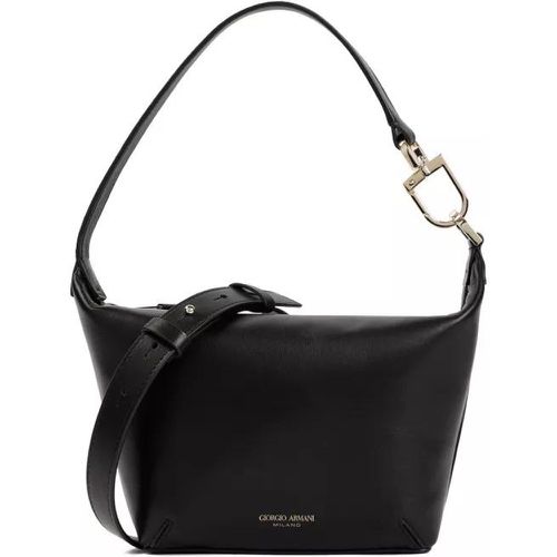 Shopper - Black Nappa Lamb Leather Handbag - Gr. unisize - in - für Damen - Giorgio Armani - Modalova