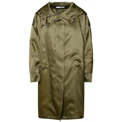 Tambuto' Khaki Silk Parka - Größe M - Max Mara - Modalova