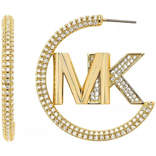 Ohrringe - 14K -Plated Statement Logo Hoop Earrings - Gr. unisize - in - für Damen - Michael Kors - Modalova