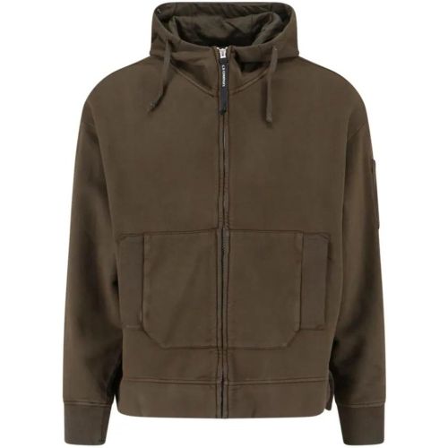 Logo Zip Hoodie – Green - Größe M - CP Company - Modalova