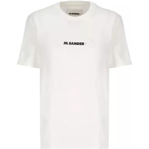 T-Shirt With Logo - Größe L - white - Jil Sander - Modalova
