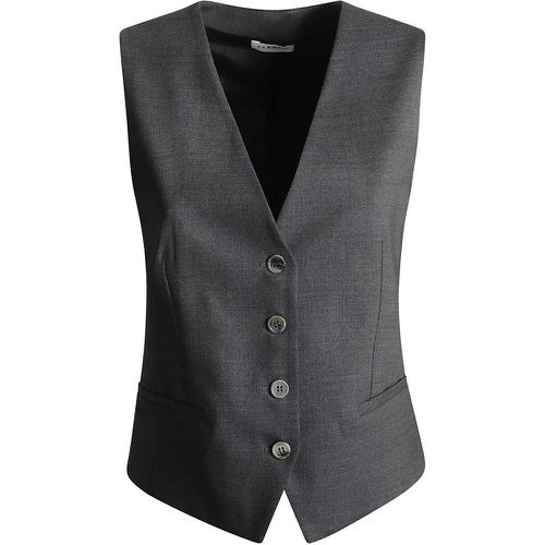 Charcoal Grey Virgin Wool Blend Sleeveless Top - Größe L - P.A.R.O.S.H. - Modalova