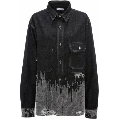 Gray Studded Workwear Denim Shirt - Größe 10 - black - J.W.Anderson - Modalova