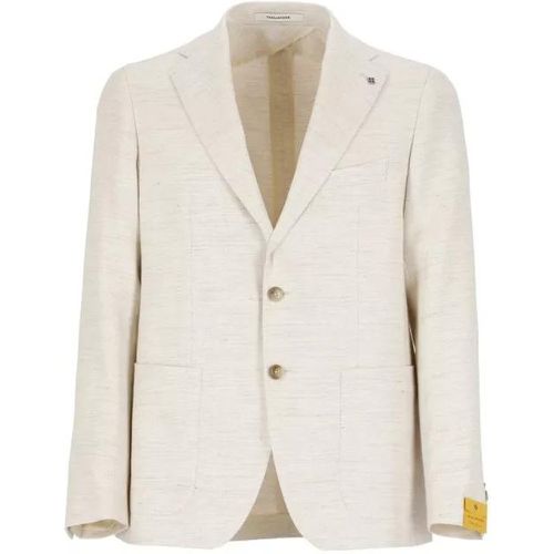 Beige Linen And Cotton Jacket - Größe 48 - Tagliatore - Modalova