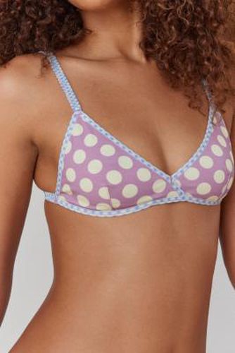 Cherry Pie Triangle Bralette - Purple S at Urban Outfitters - Out From Under - Modalova