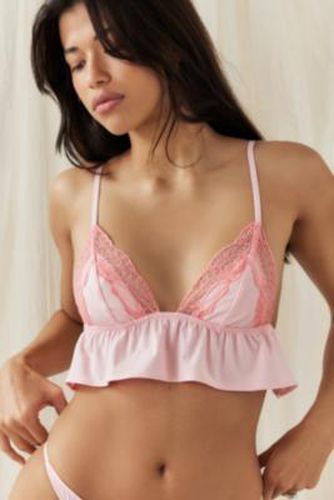 Seaside Babydoll Bralette - Pink S at Urban Outfitters - Out From Under - Modalova