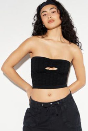 Arden Textured Cut-Out Tube Top - Black M/L at Urban Outfitters - Out From Under - Modalova