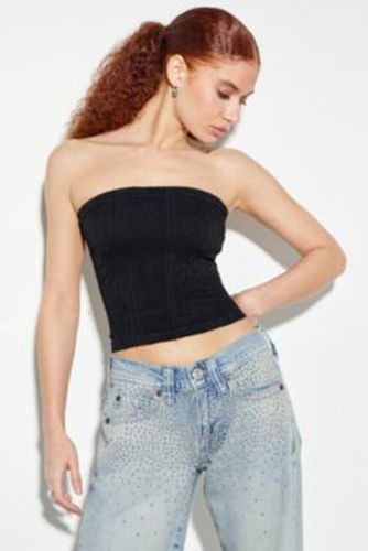 Tapestry Texture Bandeau Crop Top - S at Urban Outfitters - Out From Under - Modalova