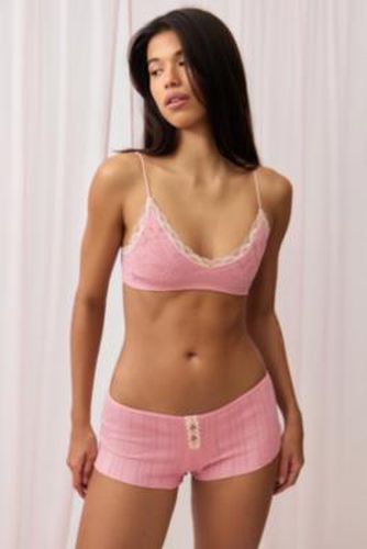 Seamless Stretch Lace Bralette - Pink S at Urban Outfitters - Out From Under - Modalova