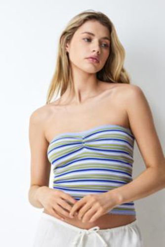 Stripe Lace Bandeau Top - Purple L at Urban Outfitters - Out From Under - Modalova