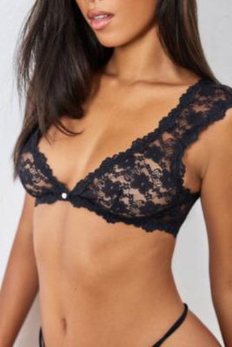 Stretch Lace Bra Top - Black M at Urban Outfitters - Out From Under - Modalova