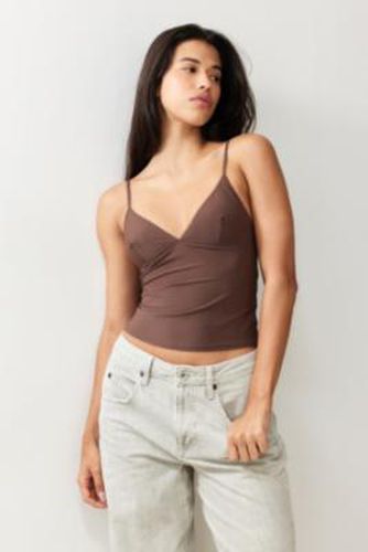 Je T'aime Stretch Cami Top - Chocolate XS at Urban Outfitters - Out From Under - Modalova