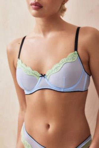 Mesh Cherish Contrast Underwired Bra - Blue 32B at Urban Outfitters - Out From Under - Modalova