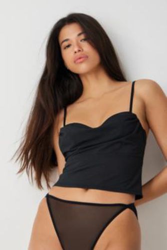 Floral Mesh Balconette Cami - Black S at Urban Outfitters - Out From Under - Modalova