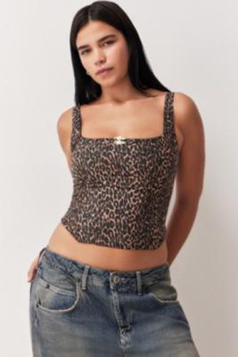 Roberta Leopard Corset - XS at Urban Outfitters - Wild Lovers - Modalova