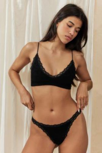 Lace Thong - Black L at Urban Outfitters - Out From Under - Modalova