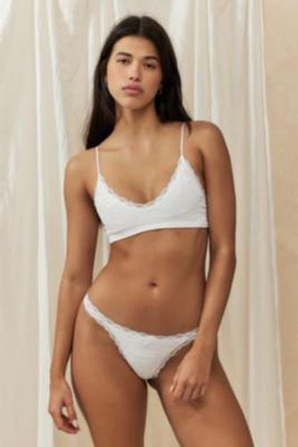 Lace Thong - White XS at Urban Outfitters - Out From Under - Modalova