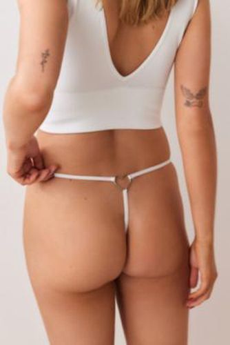 Chloe Heart Charm Seamless Ribbed G-String - L at Urban Outfitters - Out From Under - Modalova