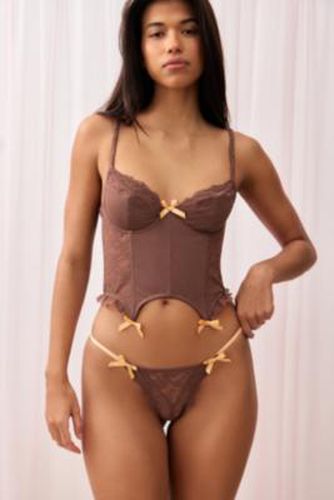 Lace Tanga Knickers - Brown XL at Urban Outfitters - Out From Under - Modalova