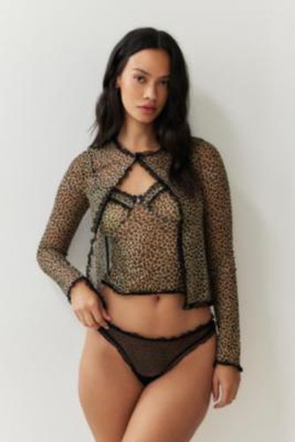 Bow Back Dobby Mesh Thong - L at Urban Outfitters - Out From Under - Modalova