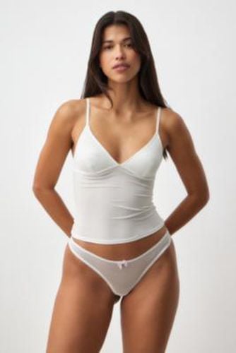 Hottie Mesh Embroidered Thong - XS at Urban Outfitters - Out From Under - Modalova