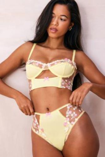 Bonnie Floral Thong - Light Yellow XS at Urban Outfitters - Wild Lovers - Modalova
